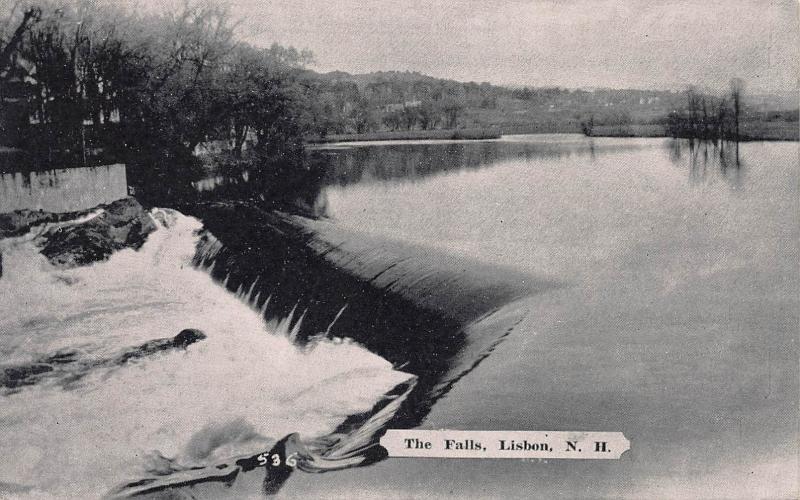 The Falls, Lisbon, New Hampshire, Early Postcard, Unused