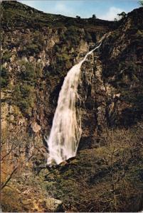 Aber Falls Caernarvonshire Wales Snowdonia Park J. Arthur Dixon Postcard D46