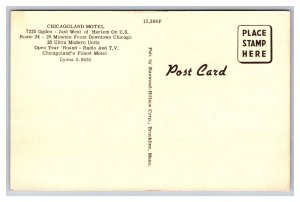Chicagoland Motel Lyons Illinois Postcard