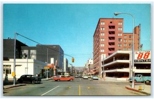 BILLINGS, MT Montana ~ Street Scene NORTH BROADWAY  c1950s Cars Postcard