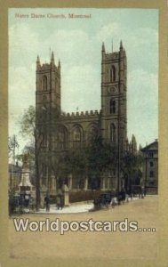 Notre Dame Church Montreal Canada Unused 