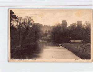 Postcard Warwick Castle From The Bridge, Warwick, England