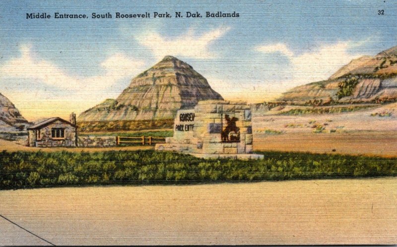 North Dakota Badlands Middle Entrance South Roosevelt Park