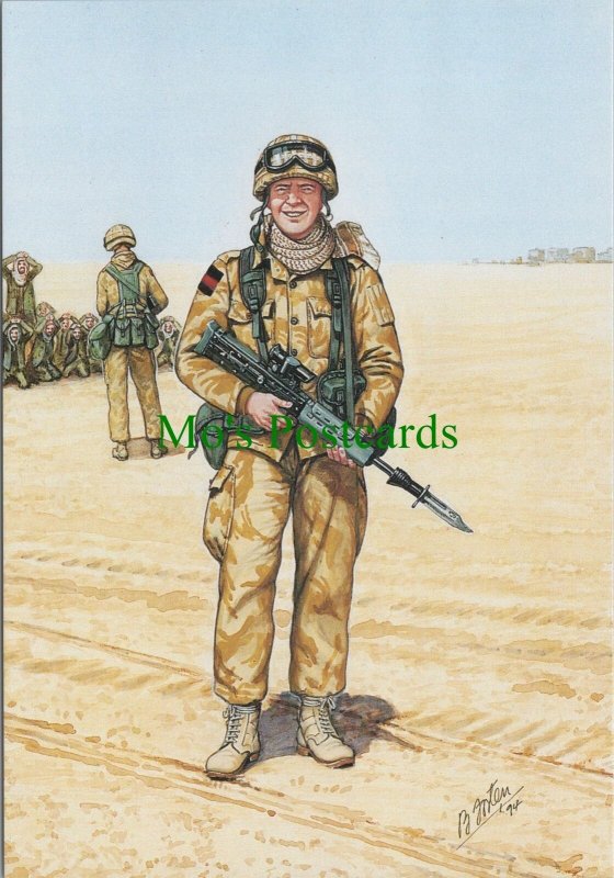 Military Postcard - The Coldstream Guards, Guardsman, Iraq, 1991 -  RR14727 