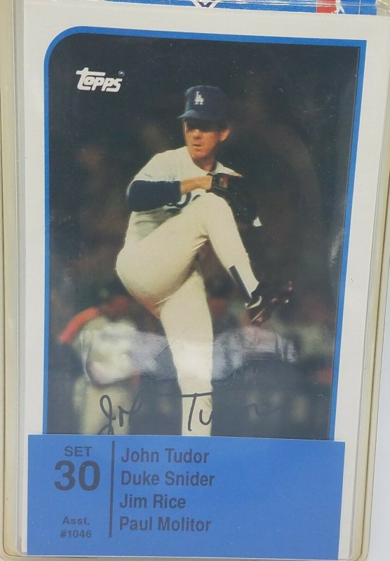 1989 Topps Baseball Talk Soundcard Collection #30 John Tudor Paul Molitor NOS
