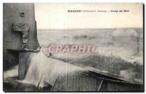 Old Postcard Navy Coup de Mer