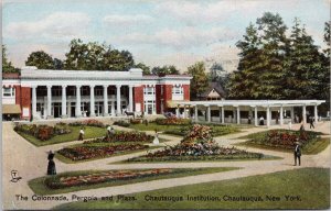 Chautauqua NY Chautauqua Institution Colonnade Plaza Raphael Tuck Postcard H54