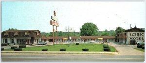 Scenic Motel Pigeon Forge TN Vintage Postcard Great Smoky Mountains 1970s Chrome