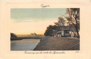 US6697 tramway sur la route des pyramides tram  egypt africa