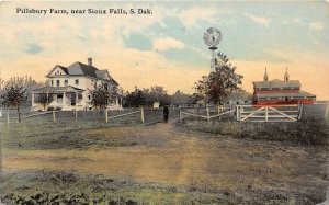 J55/ Sioux Falls South Dakota Postcard c1910 Pillsbury Farm House Barn 120