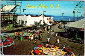 Postcard AMUSEMENT PARK SCENE Ocean City New Jersey NJ AO8500