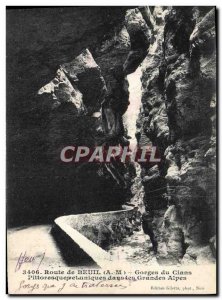 Old Postcard Beuil Road Cians Gorges