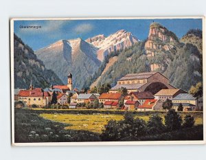 Postcard Passionstheater with Kofel and Not, Oberammergau, Germany