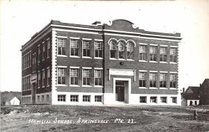 Springvale ME Hamlin School RPPC Postcard