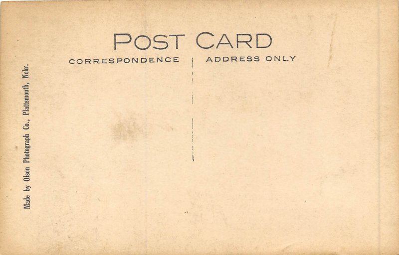 Scranton Iowa c1910 RPPC Real Photo Postcard Christian Church