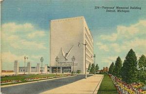 MI, Detroit, Michigan, Veterans' Memorial Building, Curteich No. 1C-H252