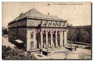 Old Postcard The Strasbourg municipal theater