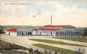 Charles City Iowa~Geo P Smith Co~Office Building~Factory~1910 Postcard