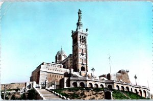 Notre Dame de la Garde Marseille France Postcard Posted