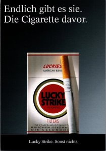 Lucky Strike Cigarettes Advertising Postcard BS22