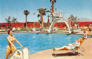 Las Vegas Nevada Hotel Riviera Swimming Pool Vintage Postcard AA33366