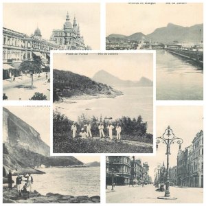 Brazil Rio de Janeiro lot of 5 vintage postcards