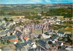 Postcard Modern Besne (L A) the center of the town aerial view