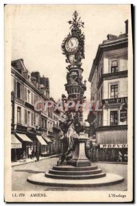 Old Postcard Amiens L & # 39Horloge