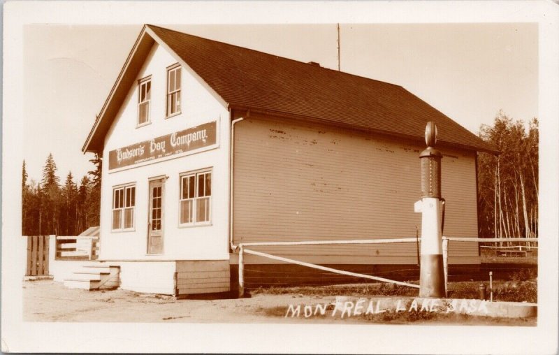 Montreal Lake SK Saskatchewan Hudson's Bay Company HBC Real Photo Postcard H24