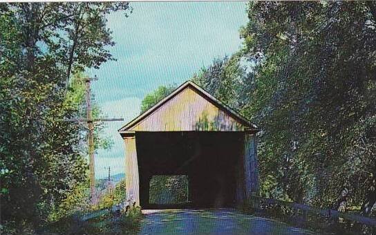 Covered Bridge Old Covered Bridge Brandon Vermont