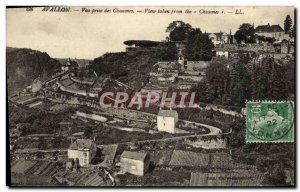 Old Postcard Avallon Vue Prize Des Chaumes