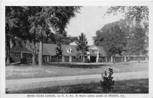 H92/ Perry Georgia Postcard c1940s Moss Oaks Lodge US 41   212