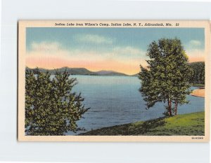 Postcard Indian Lake from Wilson's Camp, Adirondack Mts., Indian Lake, New York