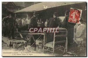 Old Postcard Grandcamp Bains Raz Maree of 28 October 1909 M Cheron visiting t...