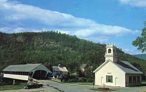 NH - Stark. Covered Bridge and Church