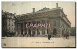 Old Postcard Paris Theater of Odeon