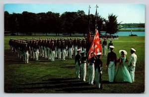 US Navy  USMC  Naval Academy  Annapolis Maryland    Postcard
