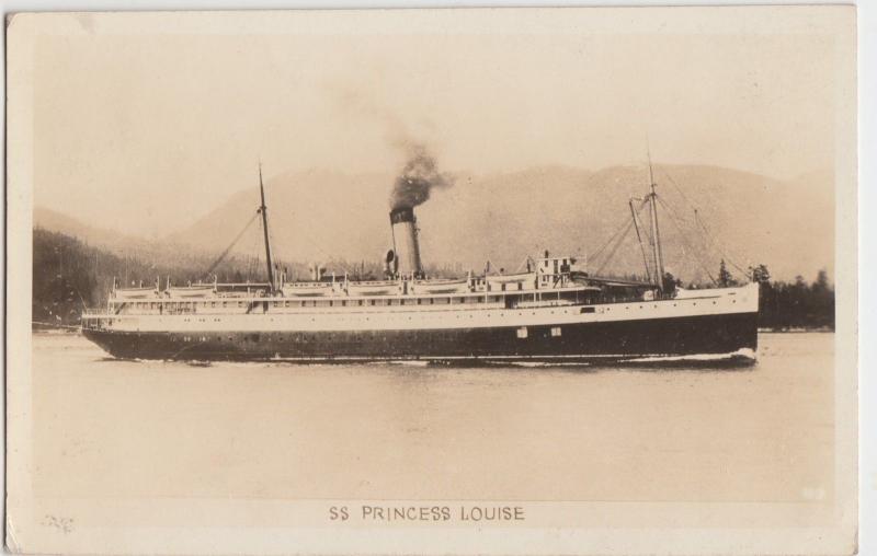 SHIP Postcard 1945 SS PRINCESS LOUISE Real Photo RPPC Steamer Canada Alaska