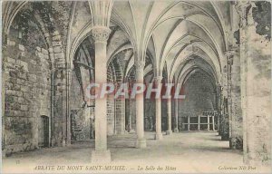 Postcard Abbey of Mont Saint Michel La Salle holes