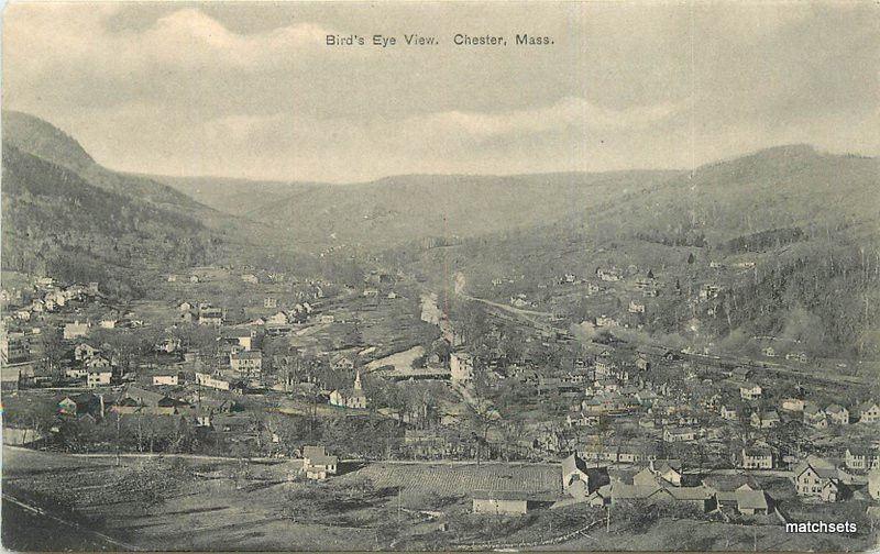 Birdseye View CHESTER MA C-1905 Undivided postcard 3964 Rochester News