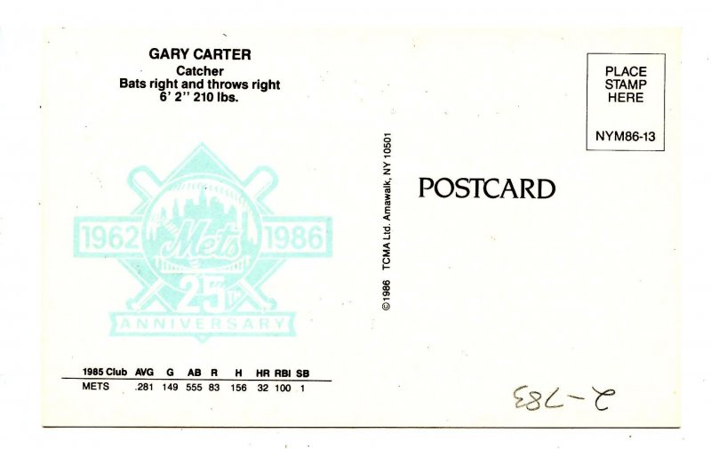 Gary Carter, New York Mets