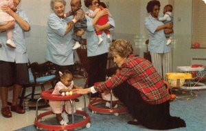 NANCY REAGAN ST. ANNE'S  HYATTESVILLE MARYLAND BLACK AMERICANA POSTCARD (1981)