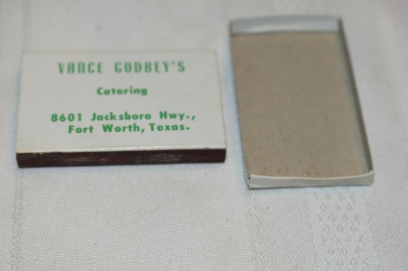 Vance Godbey's Restaurant Fort Worth Texas Matchbox