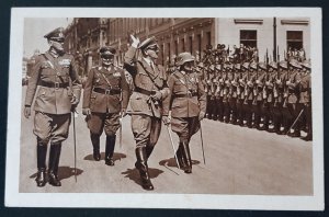 GERMAN THIRD 3rd REICH ORIGINAL POSTCARD HITLER AND GOERING VIENNA 1937