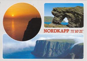 Norway Midnight Sun at North Cape Northernmost point of Europe