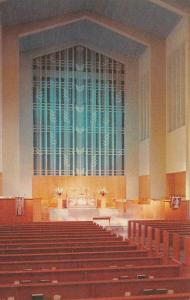 CA, California  COMMUNITY CHURCH OF CLAREMONT~Interior  c1950's Chrome Postcard