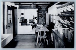 c1950's Kitchen In Waelderhaus Girl Scout House Of Kohler WI RPPC Photo Postcard