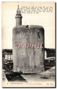 Old Postcard Aigues Mortes Constance Tower