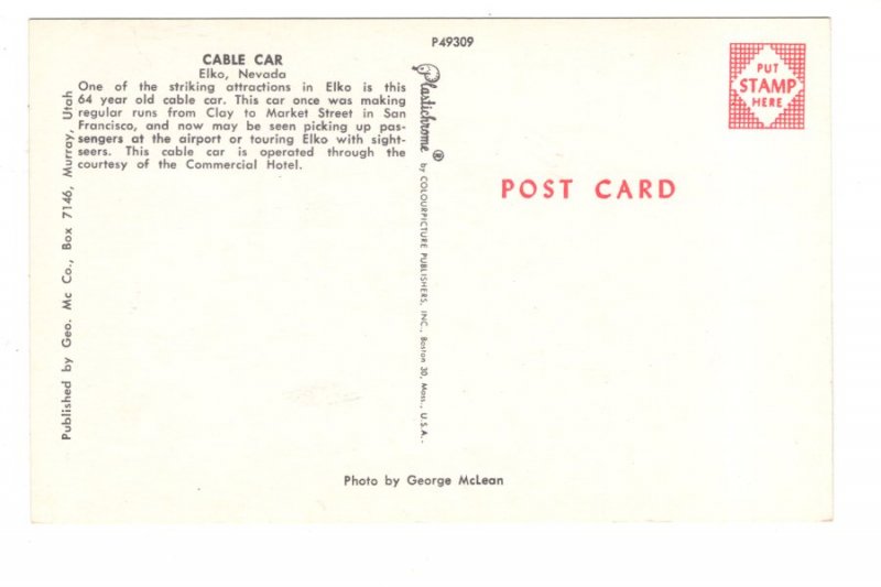 Cable Car, Elko, Nevada