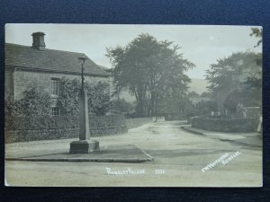 Derbyshire Bakewell ROWSLEY Village & School, Woodhouse Rd c1912 RP Postcard